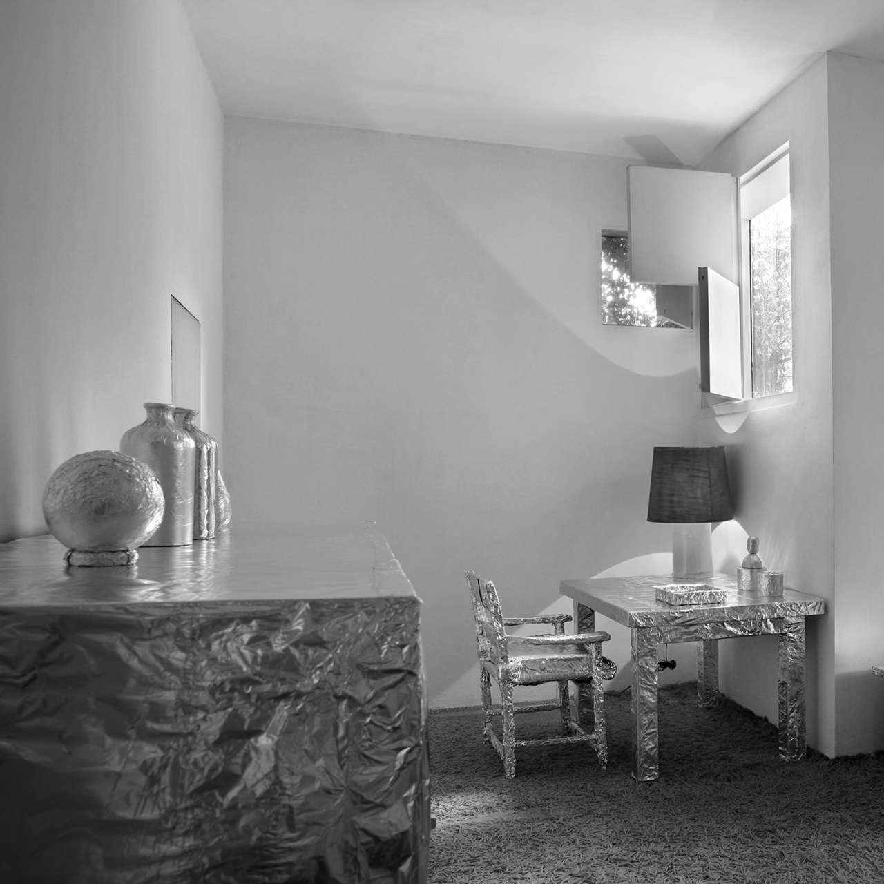 Intervención a la Casa Barragán, políptico, 2015 : Francisco Ugarte