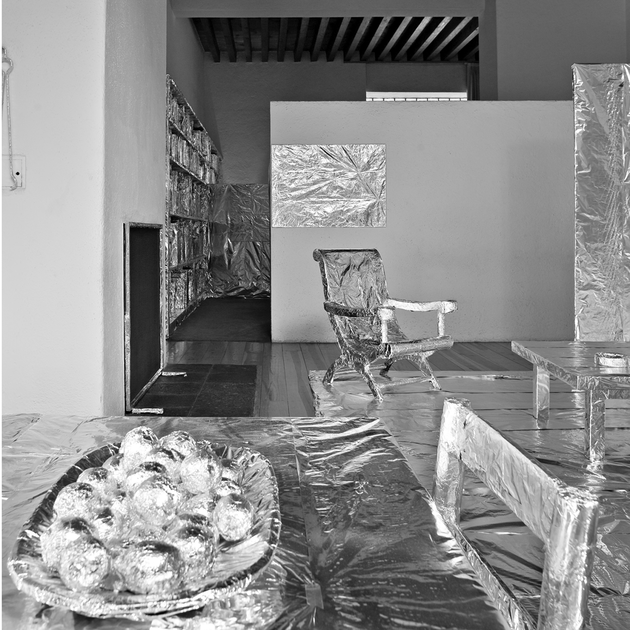 Intervención a la Casa Barragán, políptico, 2015 : Francisco Ugarte