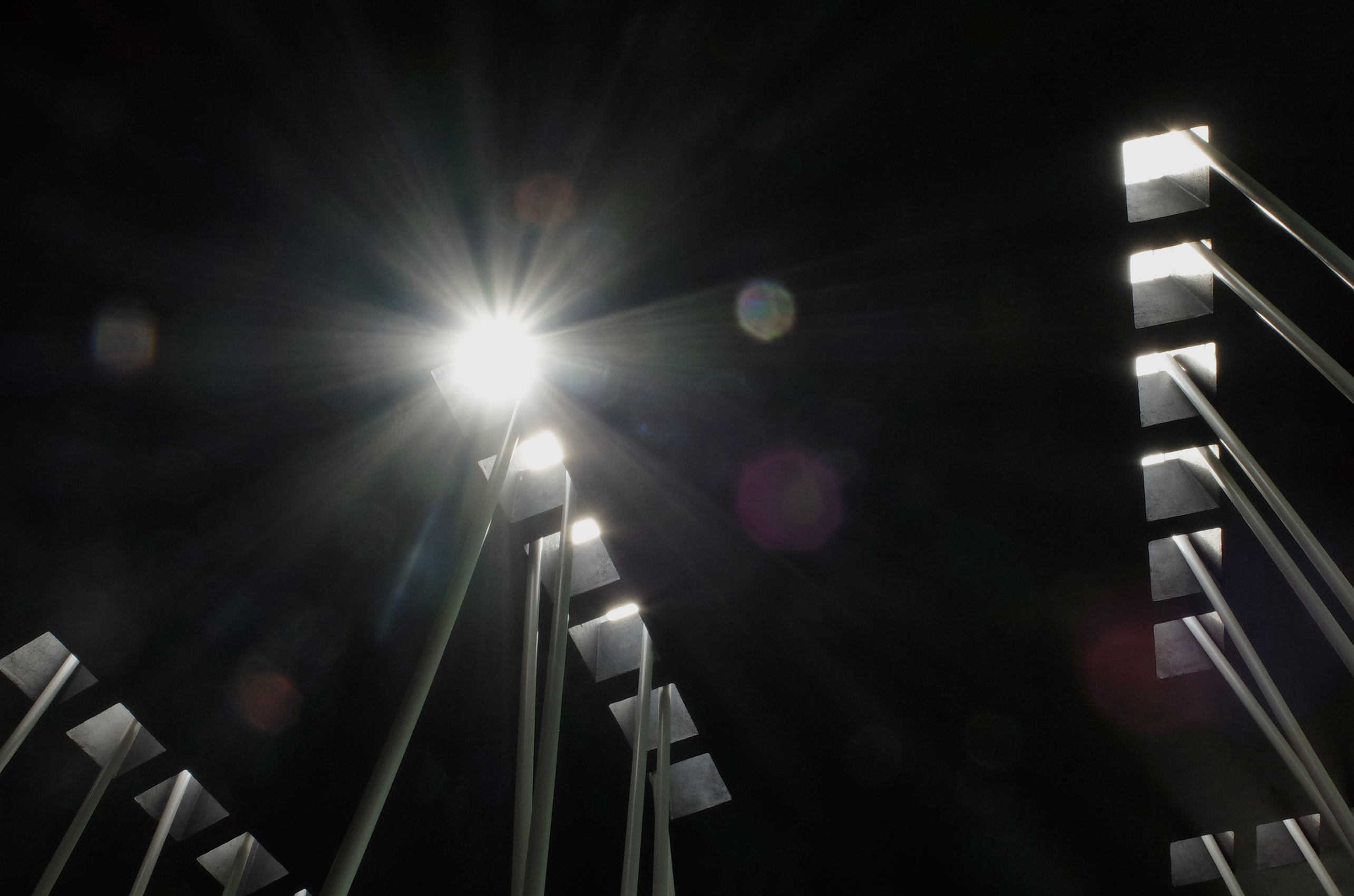 Sin Título (Pintura Negra y Tubos Blancos) : Francisco Ugarte