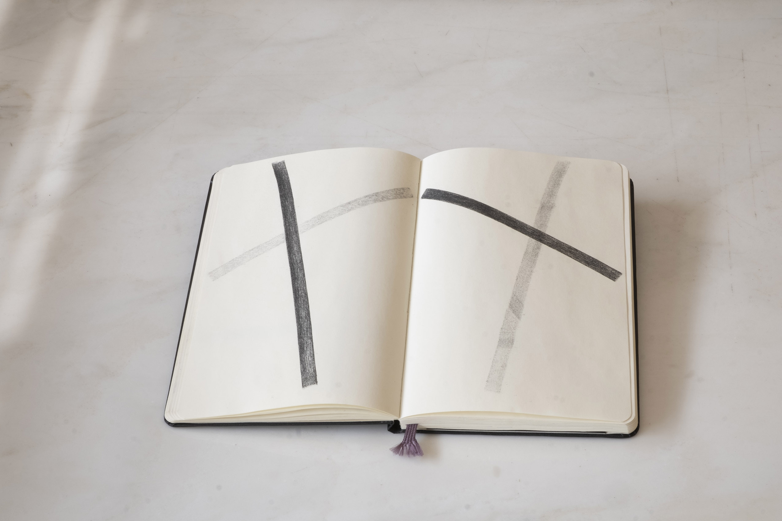 Sin título (Calca cruces, libreta), 2015 : Francisco Ugarte