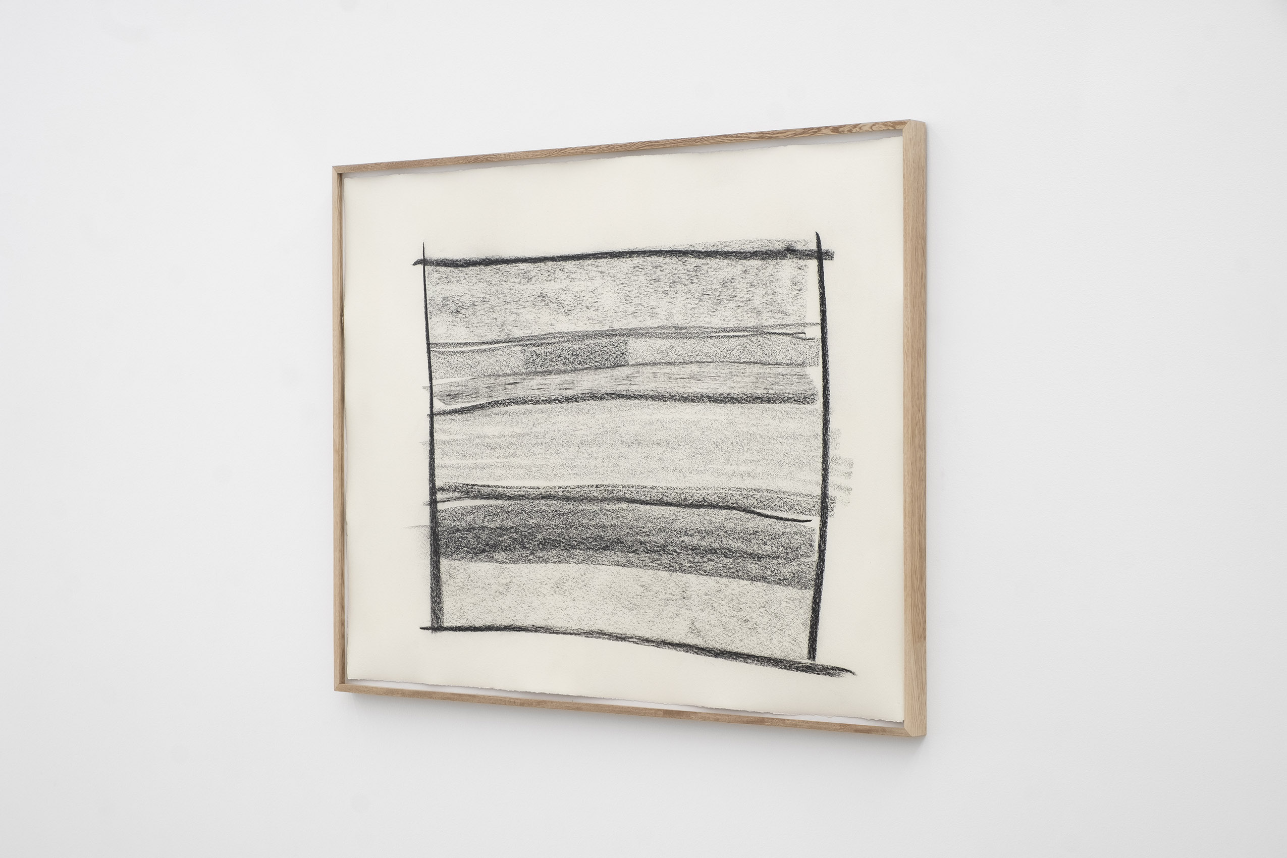 Sin título (Líneas horizontales de grafito y carboncillo) 1 - 7, 2020 - 2021 : Francisco Ugarte