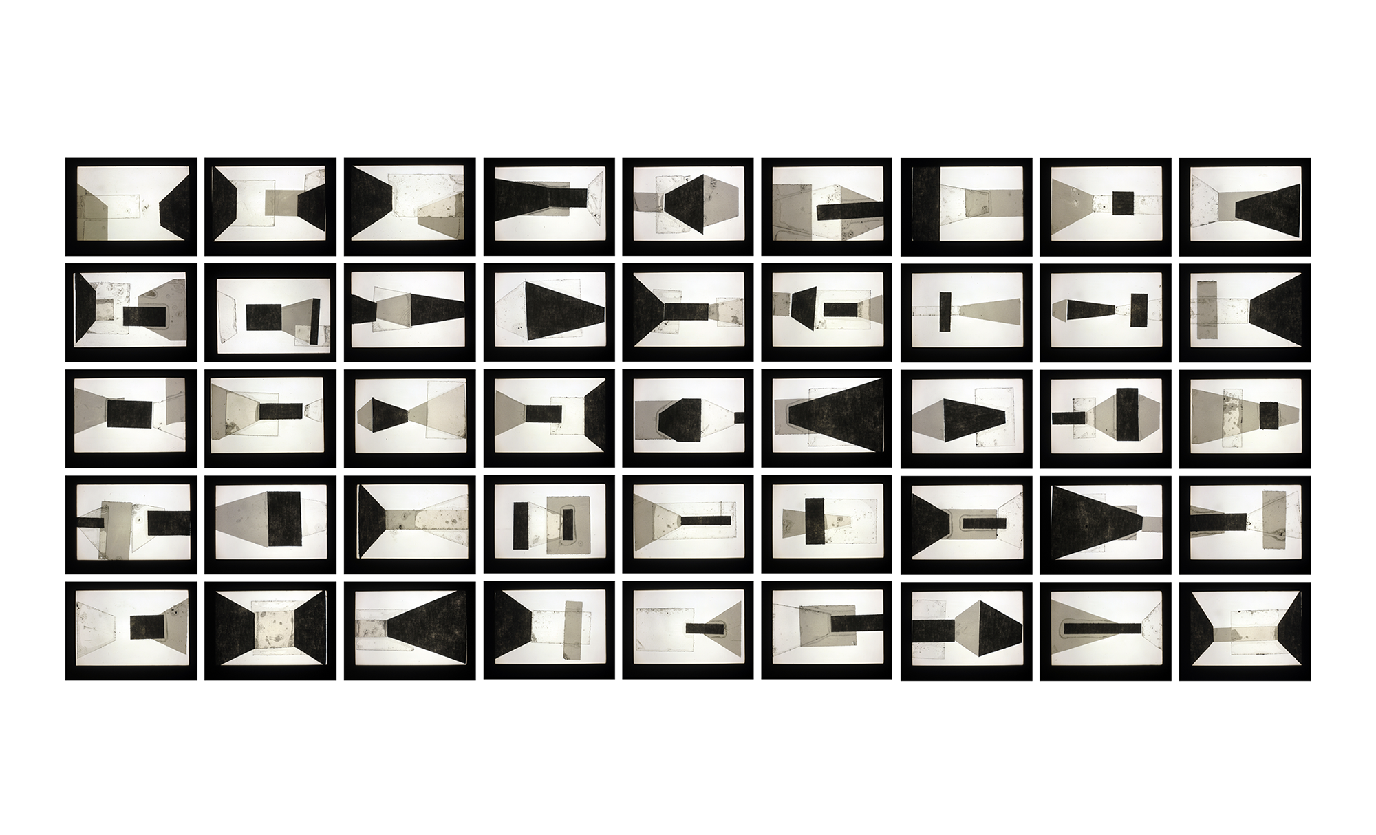 Sin título (transparencia de cintas, fotografías), 2009 : Francisco Ugarte