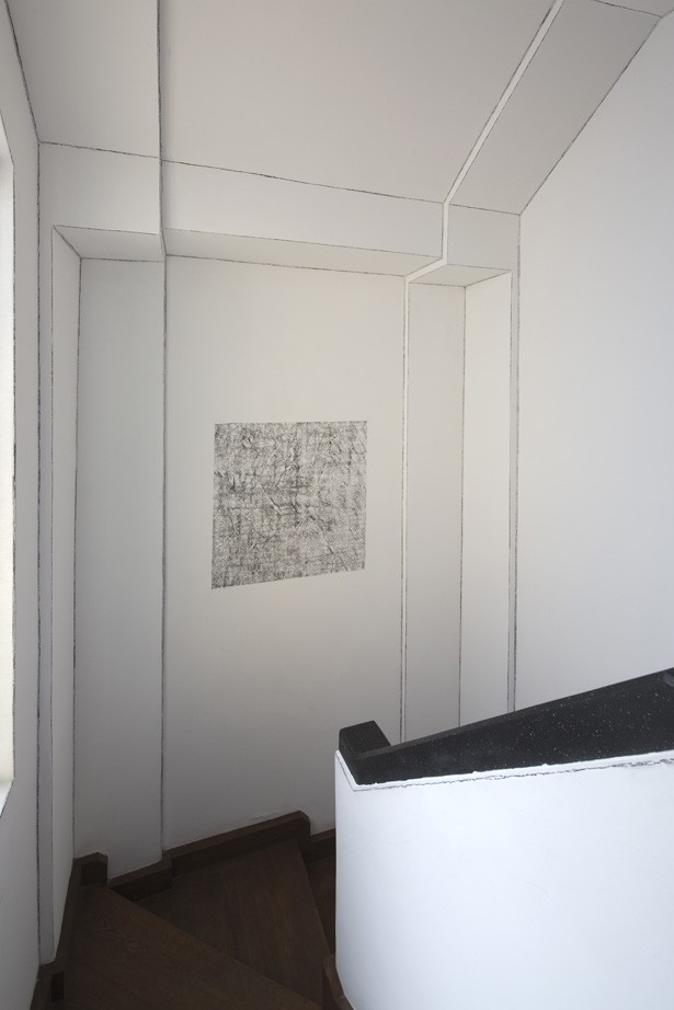 Sin título (Cuadro de grafito y muro), 2015 : Francisco Ugarte