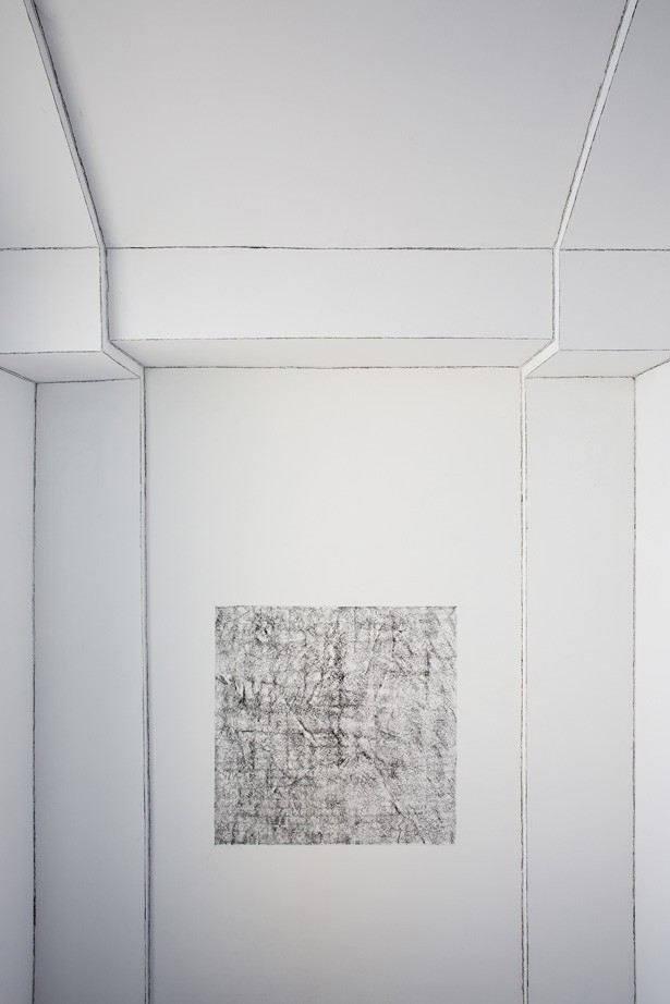 Sin título (Cuadro de grafito y muro), 2015 : Francisco Ugarte