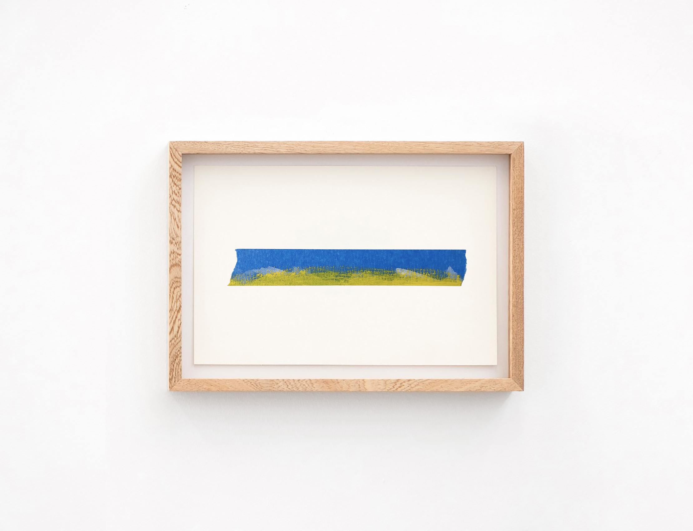 Óleo amarillo, tiralíneas y carboncillo, 2020 : Francisco Ugarte