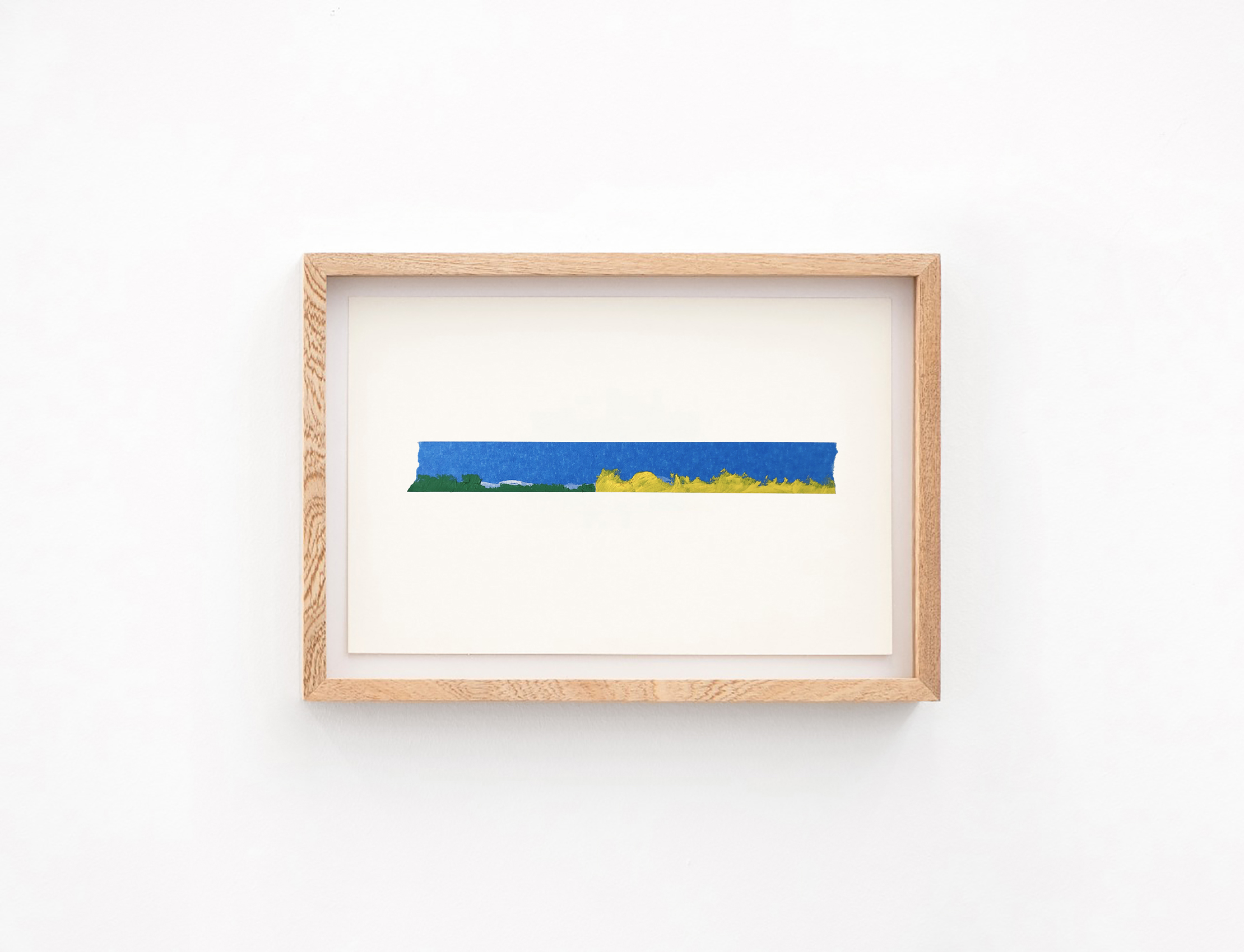 Óleo amarillo, tiralíneas y carboncillo, 2020 : Francisco Ugarte