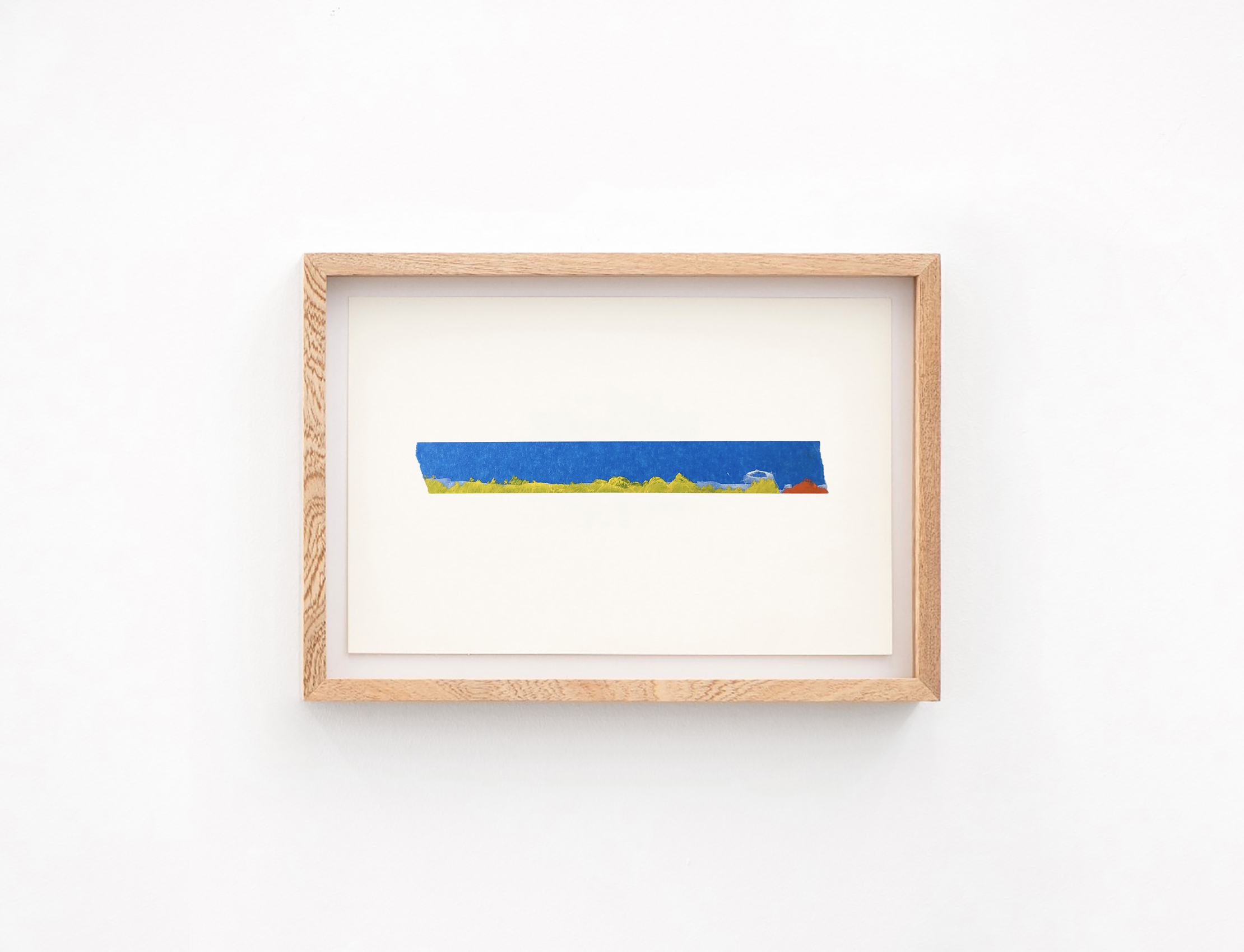 Óleo amarillo, tiralíneas y carboncillo, 2020 : Francisco Ugarte