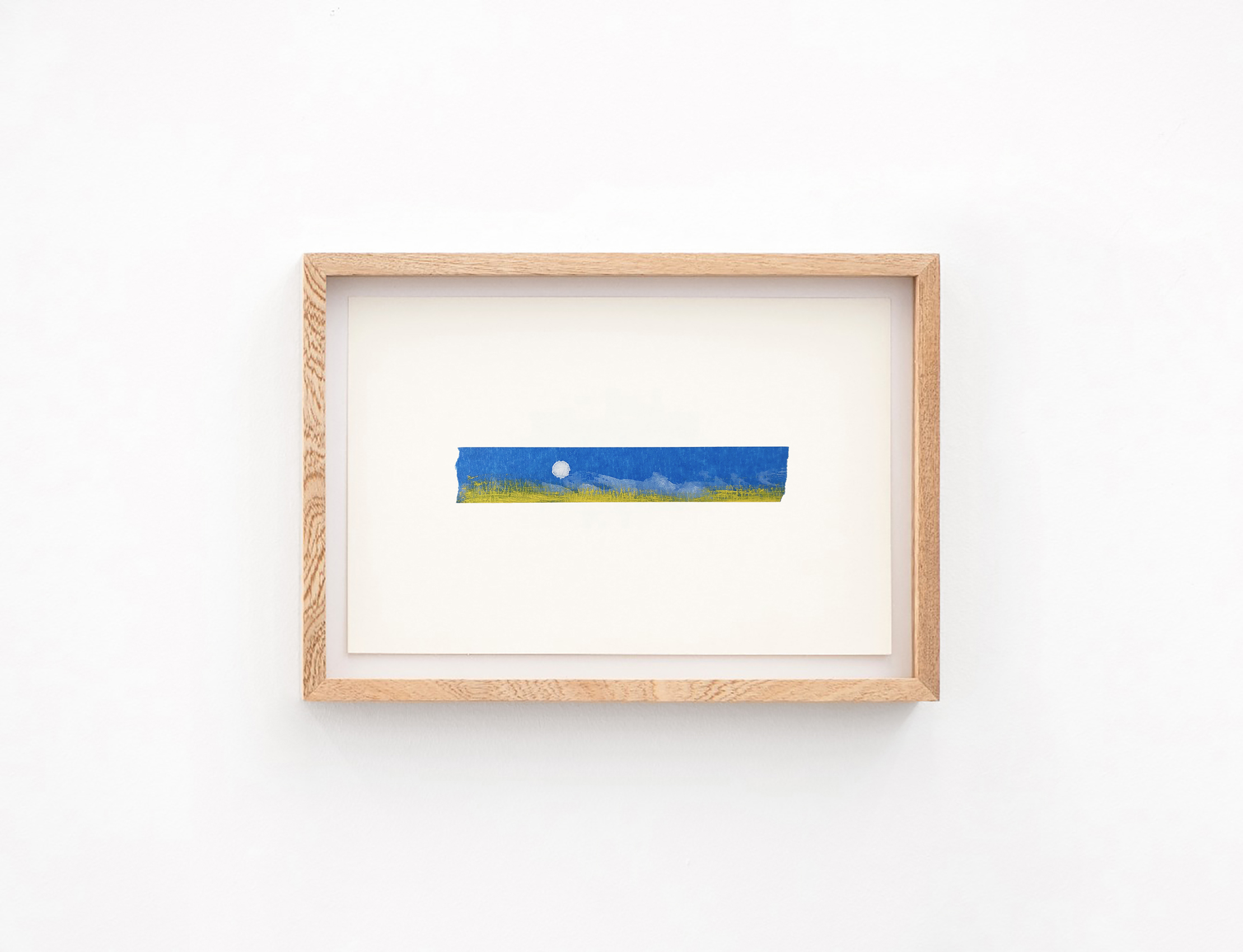 Óleo amarillo, tiralíneas y carboncillo, 2020 : Francisco Ugarte