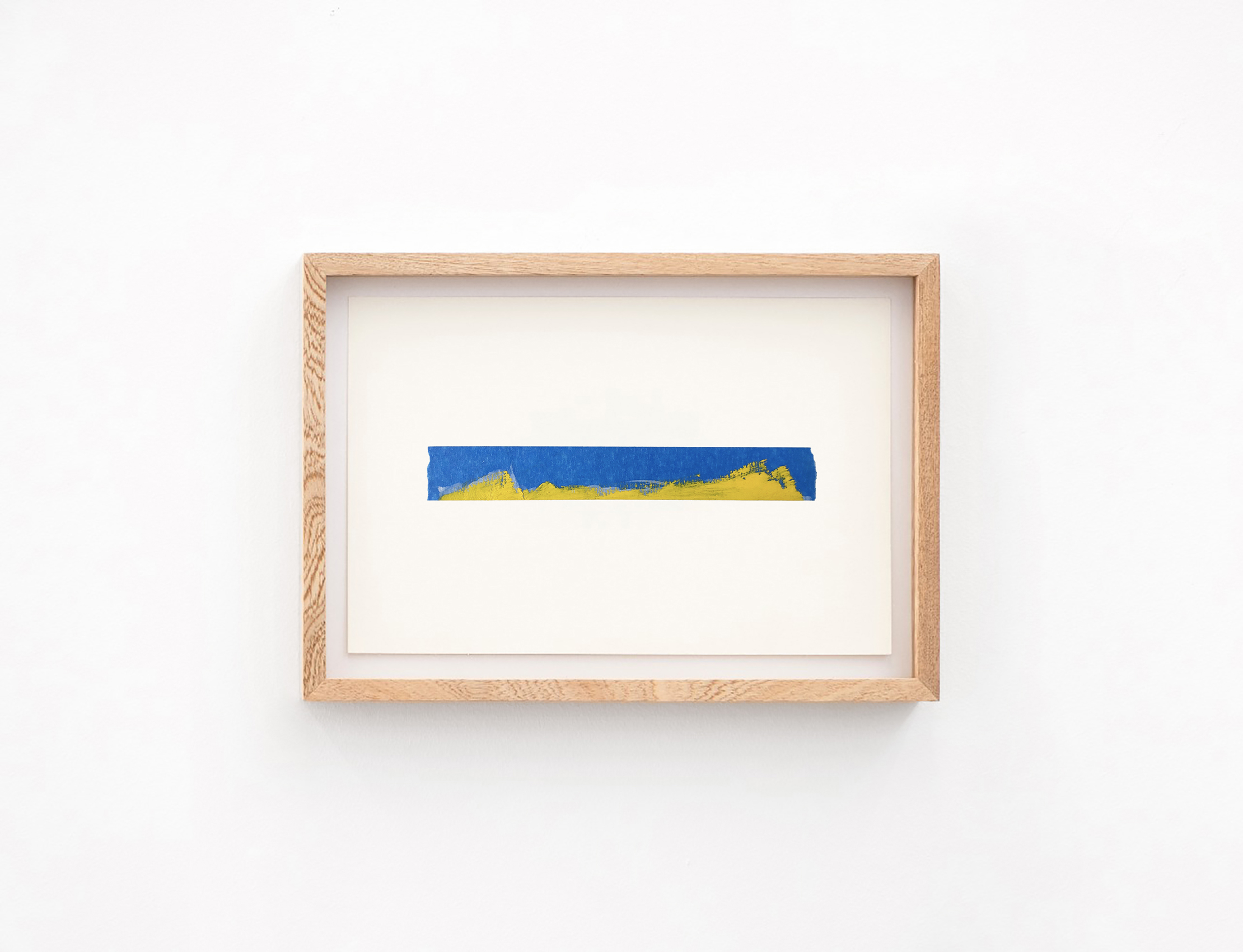 Óleo amarillo, tiralíneas y carboncillo, 2020 : Francisco Ugarte