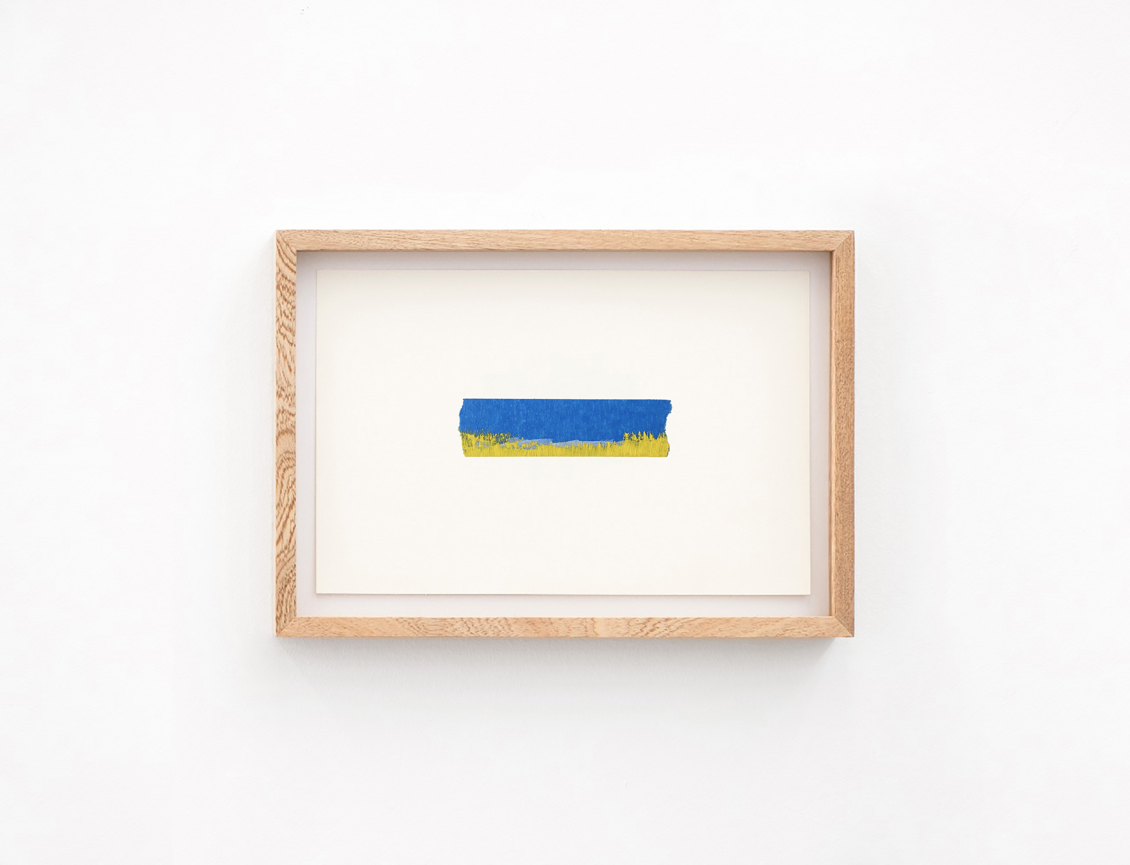 Óleo amarillo, tiralíneas y carboncillo, 2020 : Francisco Ugarte