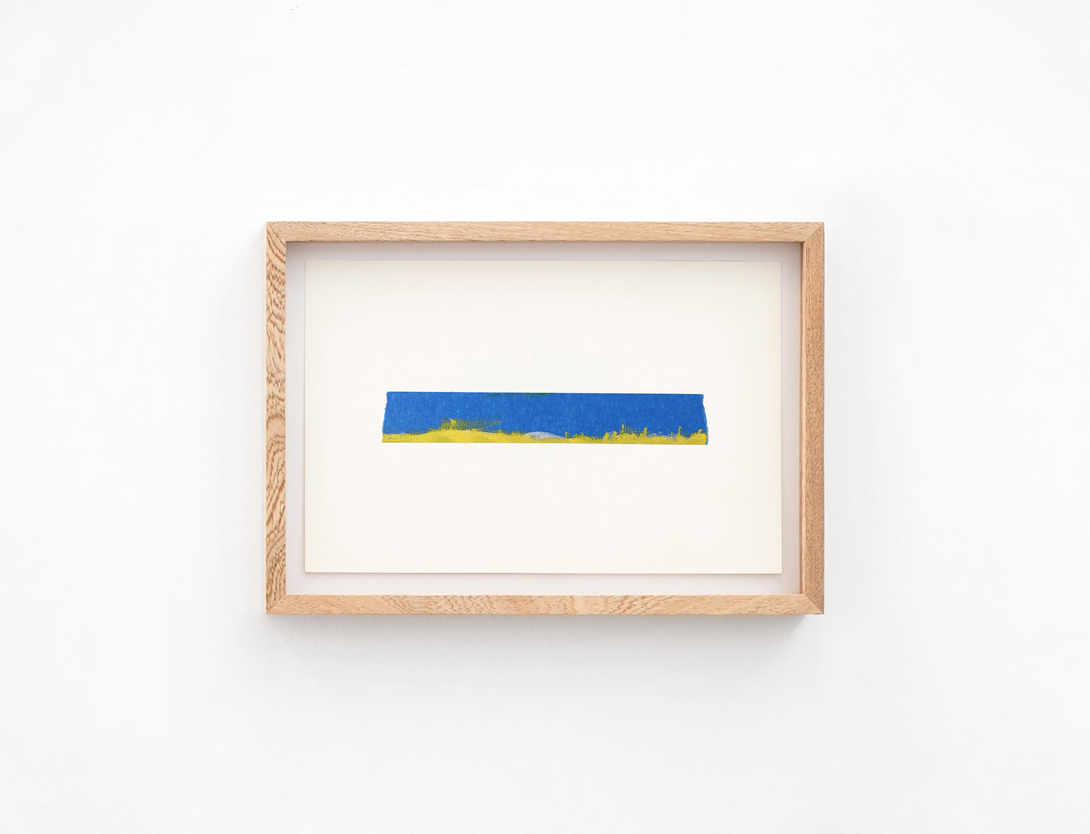 Óleo amarillo, tiralíneas y carboncillo, 2020 : Francisco Ugarte