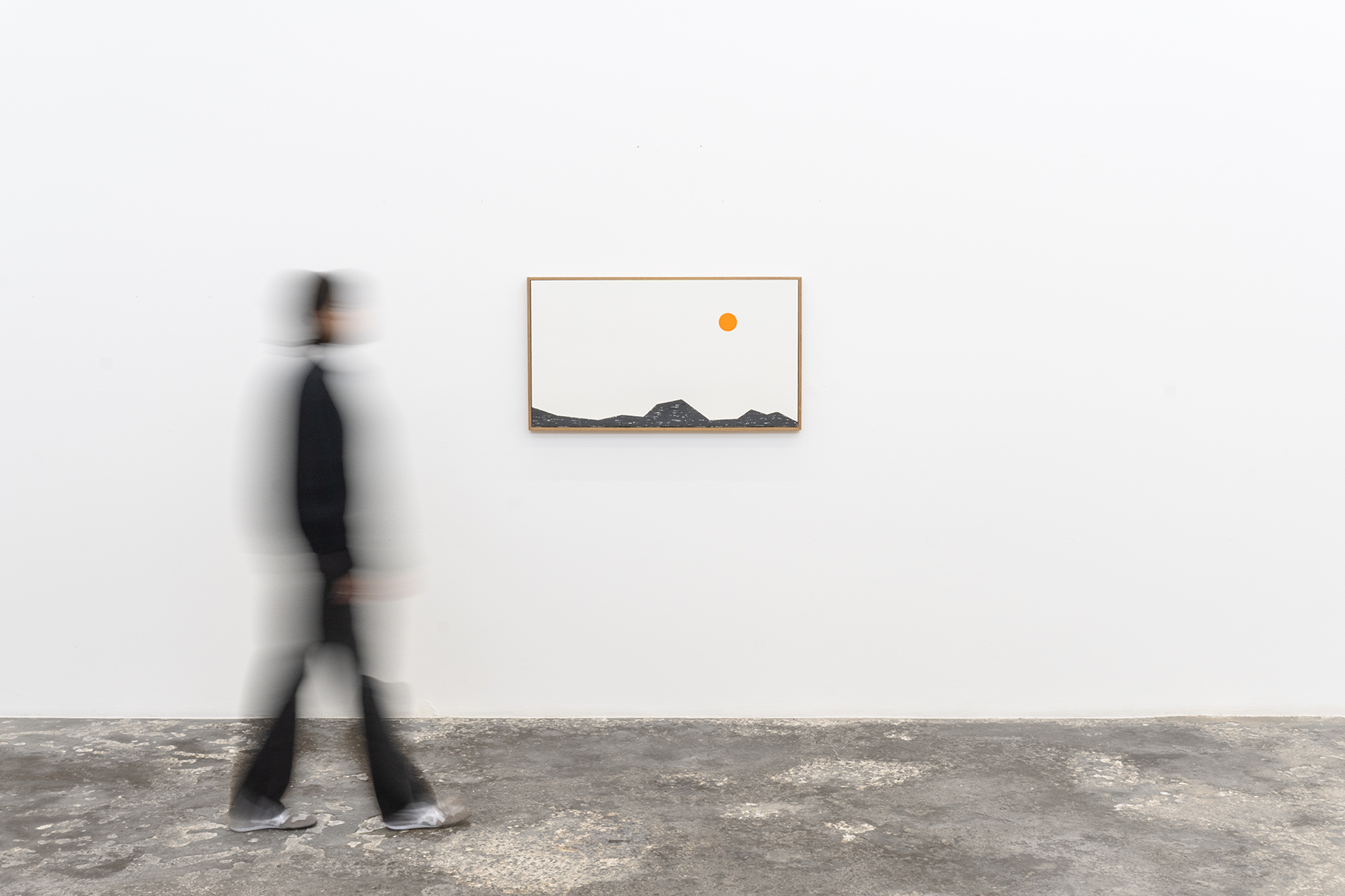 Paisaje (negro y naranja) 2024 : Francisco Ugarte