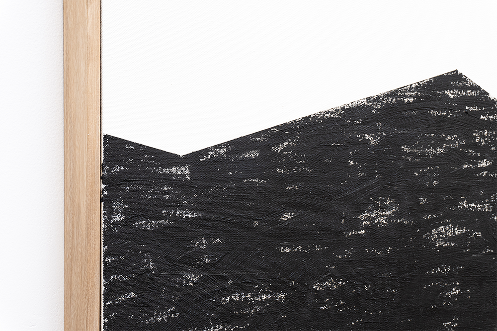 Paisaje (negro y naranja) 2024 : Francisco Ugarte