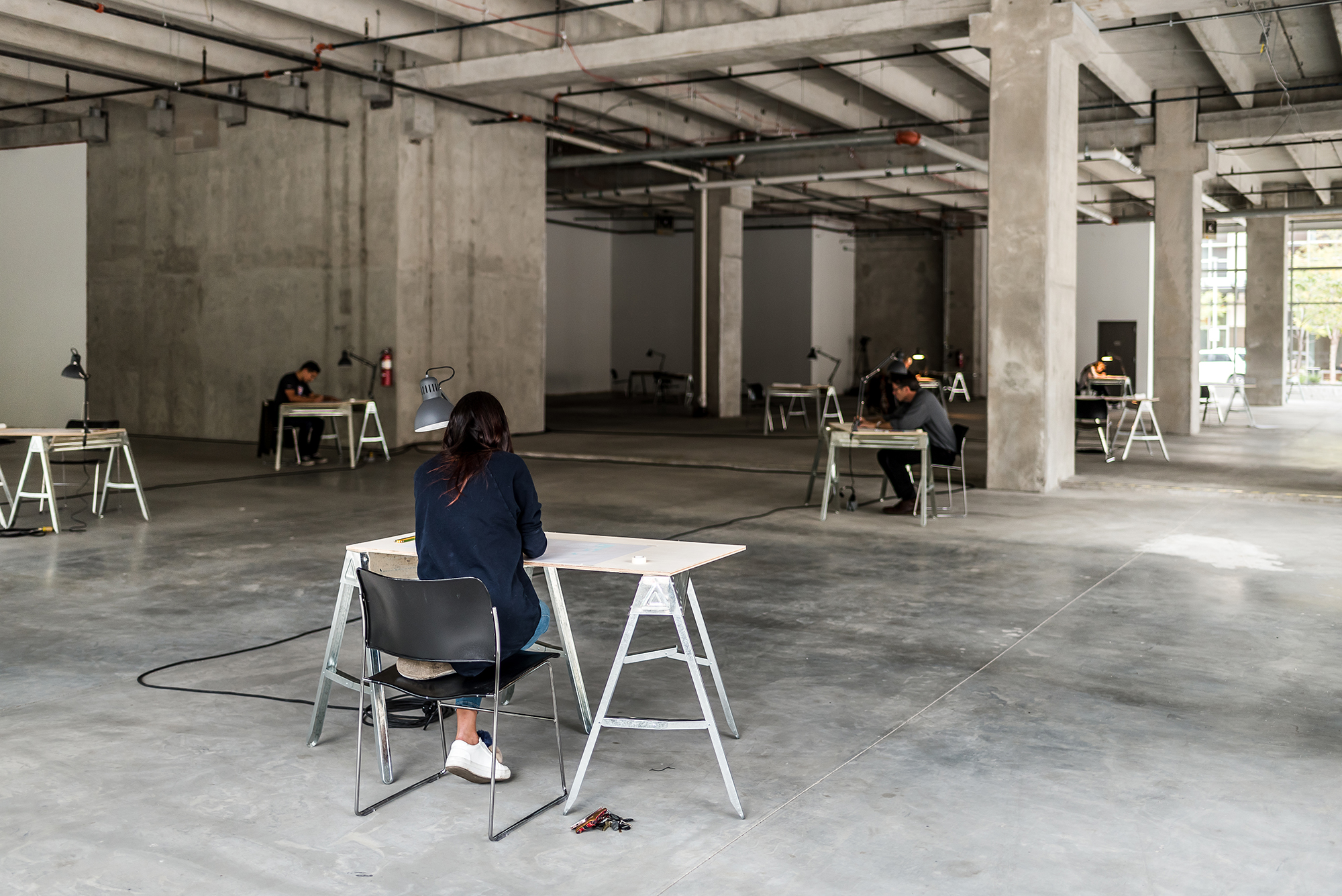 Instalación del taller Tracing Mountains, 2017 : Francisco Ugarte