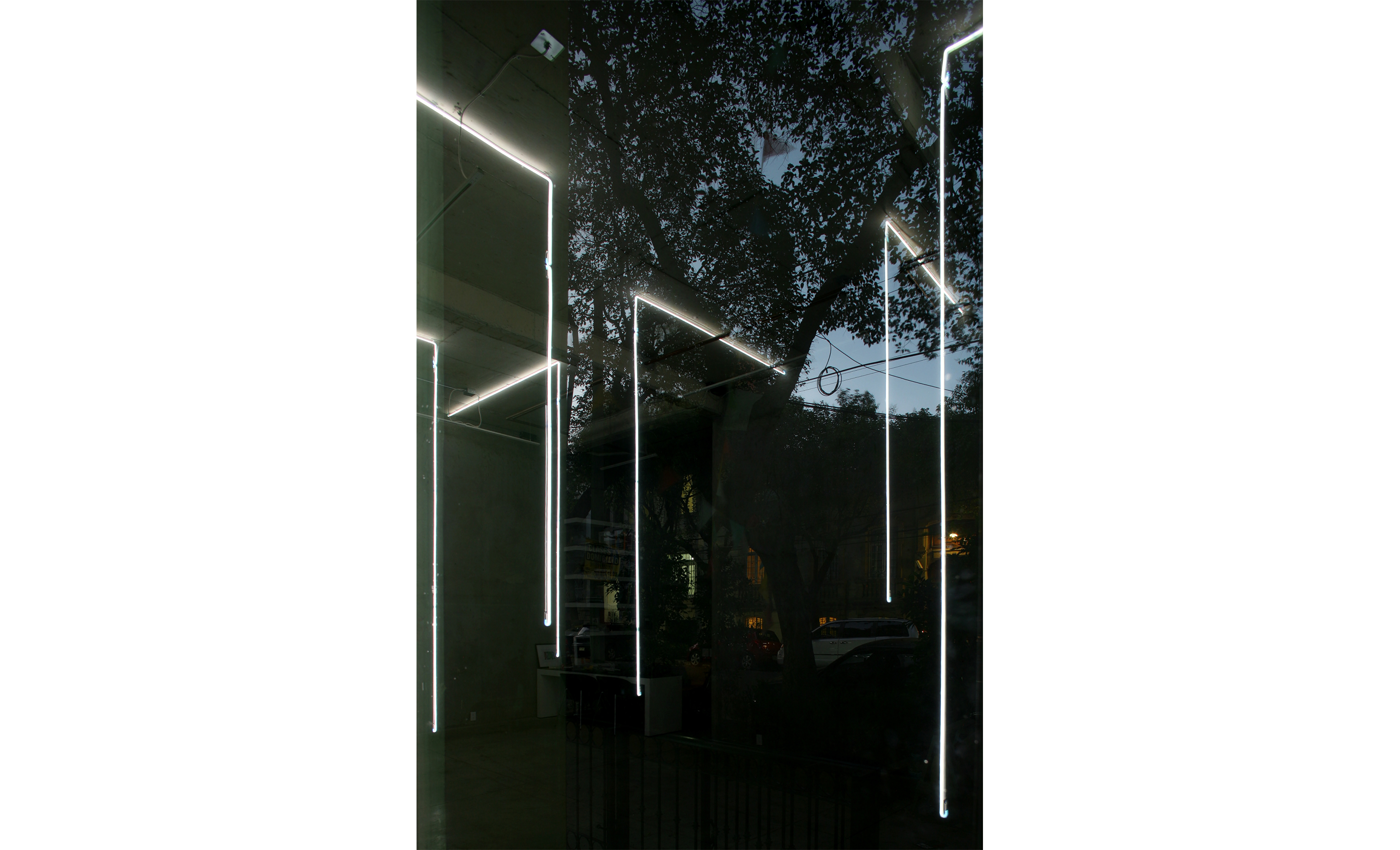 Sin título (Neón blanco), 2009 : Francisco Ugarte