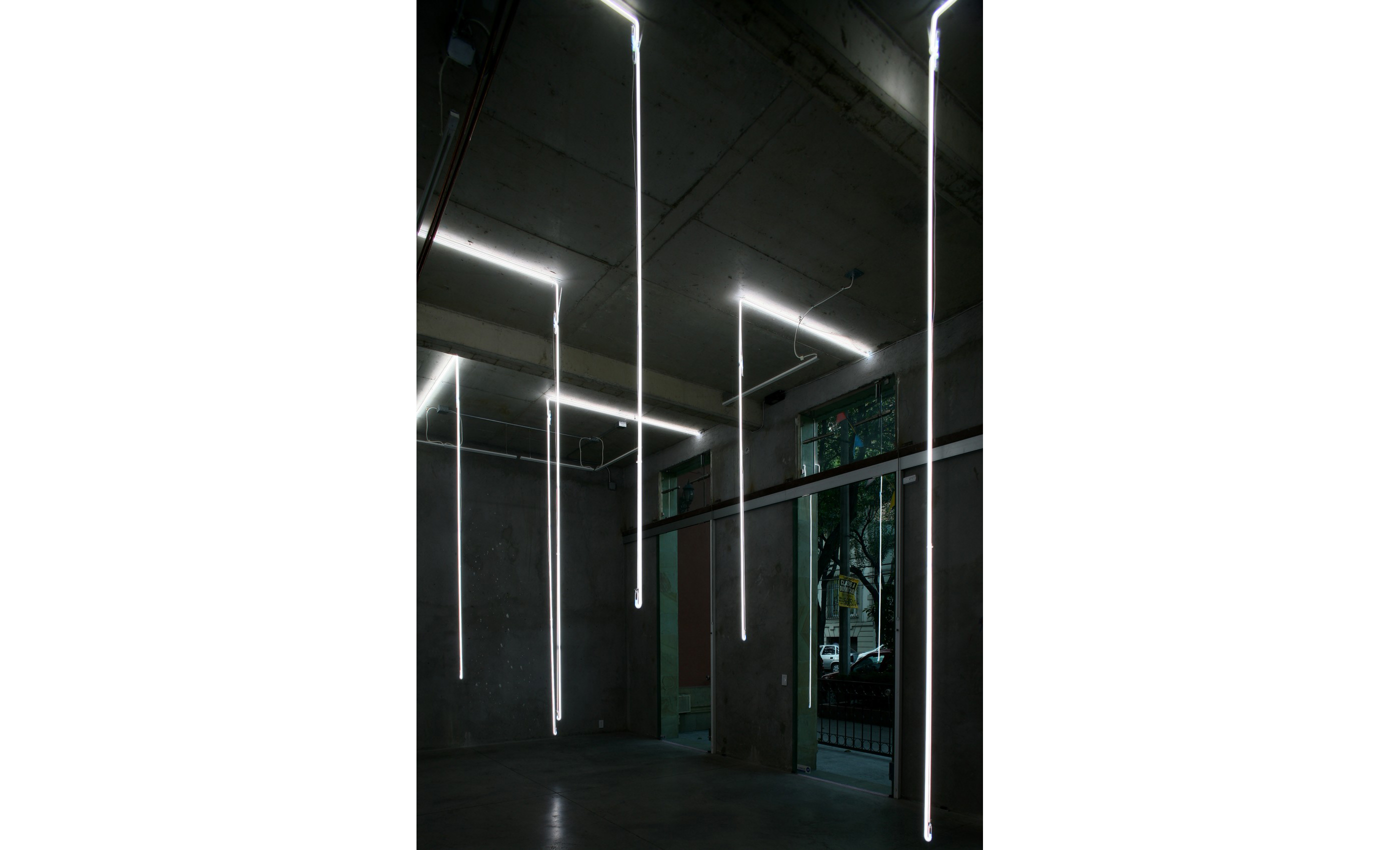 Sin título (Neón blanco), 2009 : Francisco Ugarte